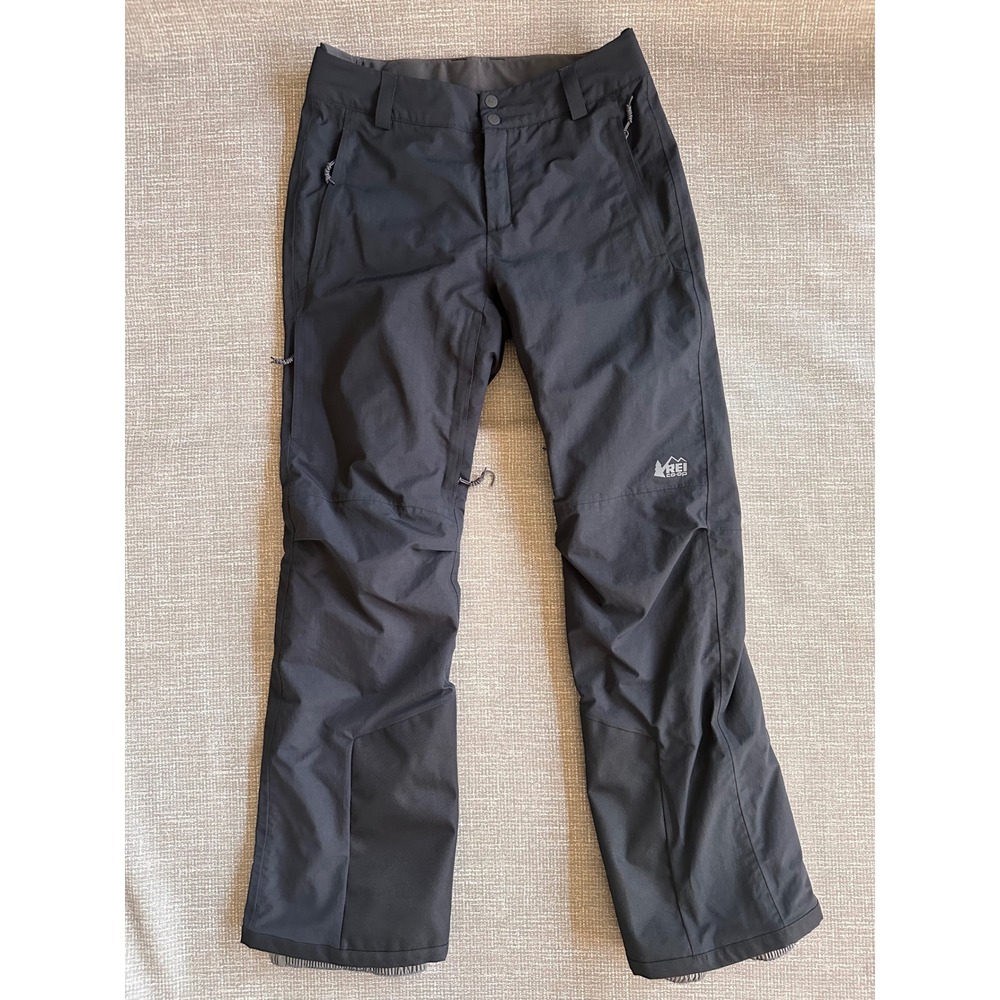 REI Co-op Powderbound Insulated Snow Pants Womens Small Black 175167 Ski Winter